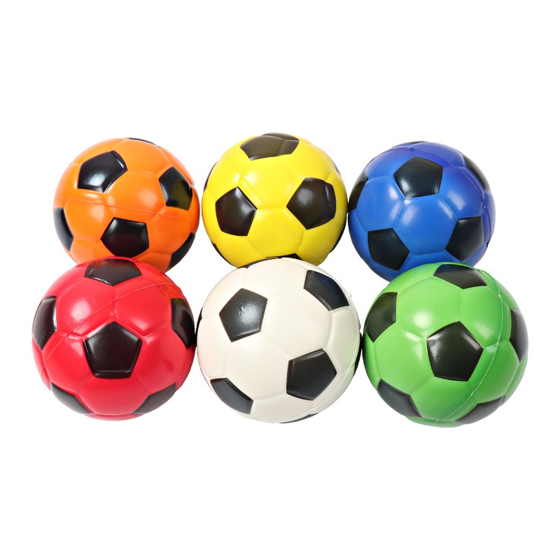 BE BE BE BE Kindergarten Mini Cartoon Ball Sponge Ball Children's Toys Foam pu Soft Solid Release and Stress Relief Hand-held Colorful Football [12-piece set] thumbnail 2
