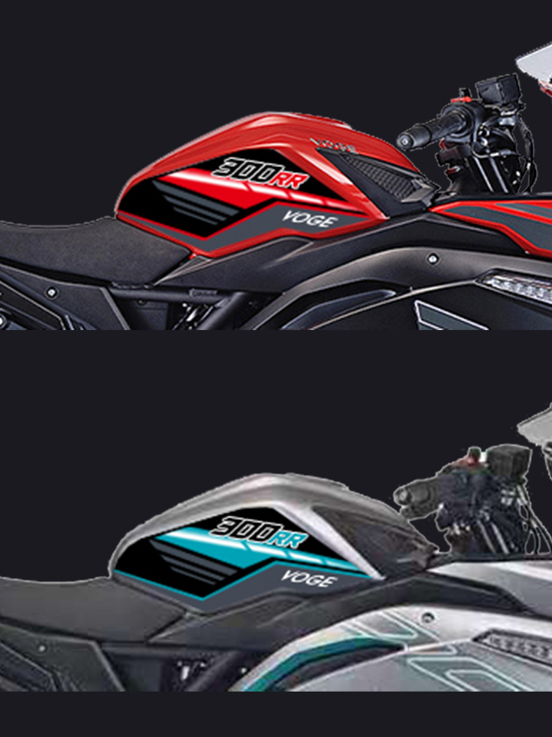 无极300rr油箱贴隆鑫300r300rr贴花加厚贴纸拉花彩色装饰版画 无极300