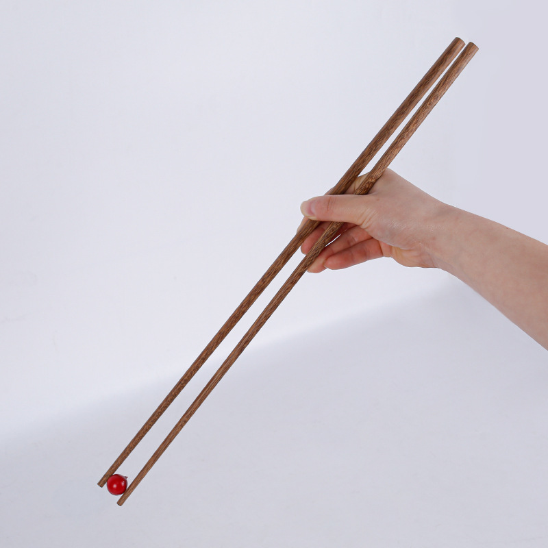 精选好物正宗火锅筷子地摊货源红檀木质鸡翅木独立包装火锅筷子加长