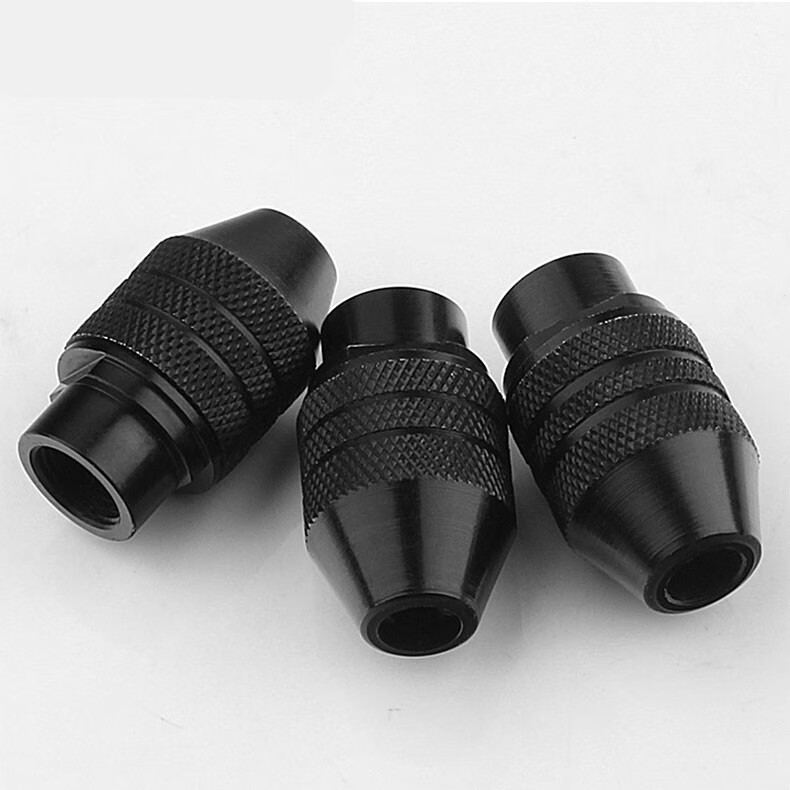 电磨配件迷你小电磨机万用三爪夹头夹头雕刻笔转换钻夹头夹心公制夹帽