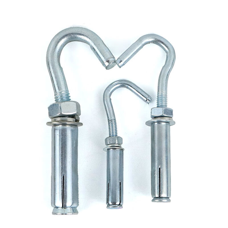 膨胀螺丝挂钩带钩膨胀螺丝膨胀挂钩吊扇沙袋固定挂钩m6m8m10m12m65支