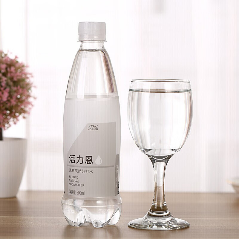 活力恩苏打水horien/活力恩5°c 克东无气苏打水500ml*6瓶碱性矿泉水