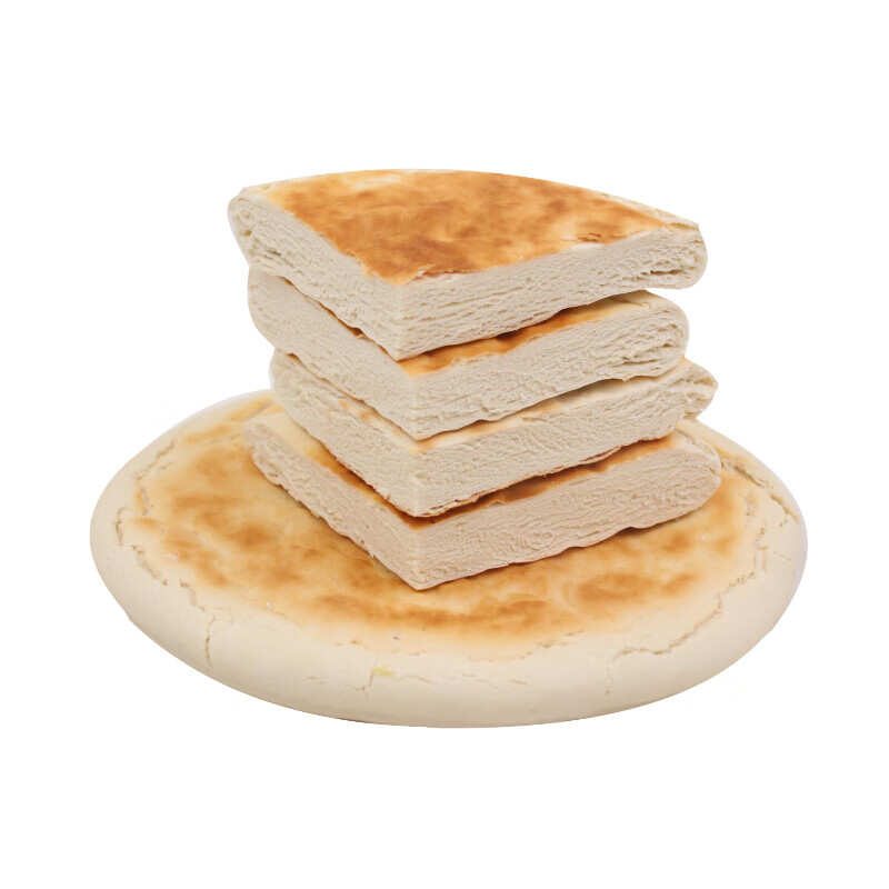 西北甘肃平凉大饼白吉饼馍馍3个装锅盔烧饼美食原味饼子馍馍320g