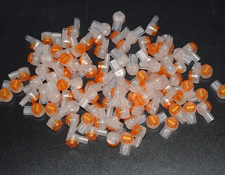 3m接线子 电话线网线接线端子 3m双刀uy2/k2接线子100只 压线钳【图片