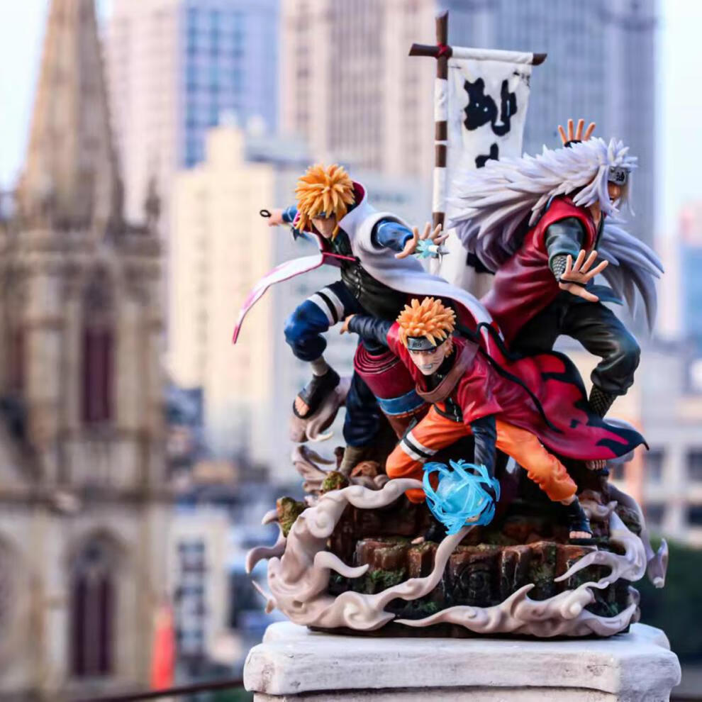 火影忍者 波风四代目水门gk石像鬼sxg黄色闪光模型摆件雕像 石像鬼