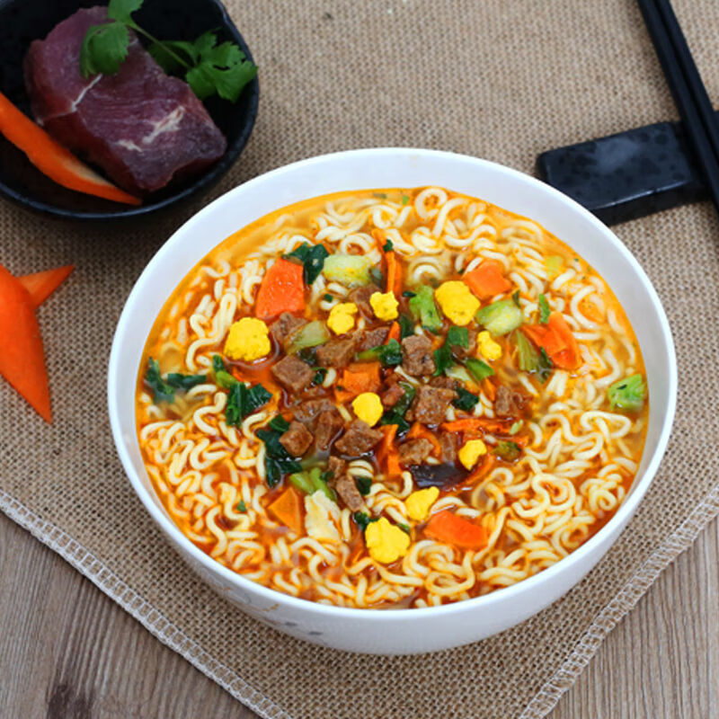 经典方便面卤香牛肉面5袋装卤香泡面速食打卤面方面整箱装卤香牛肉面1