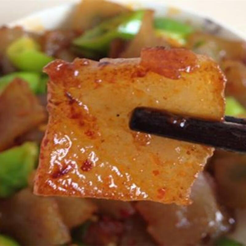 焖子河南禹州特产原味红薯粉水晶焖子闷子扁垛皮渣皮扎350g1包6包