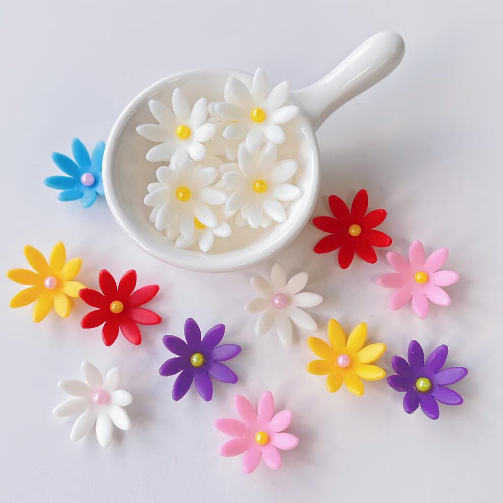 巧克力翻糖小花蛋糕装饰摆件西点装饰用立体巧克力装饰糖花108朵 新!