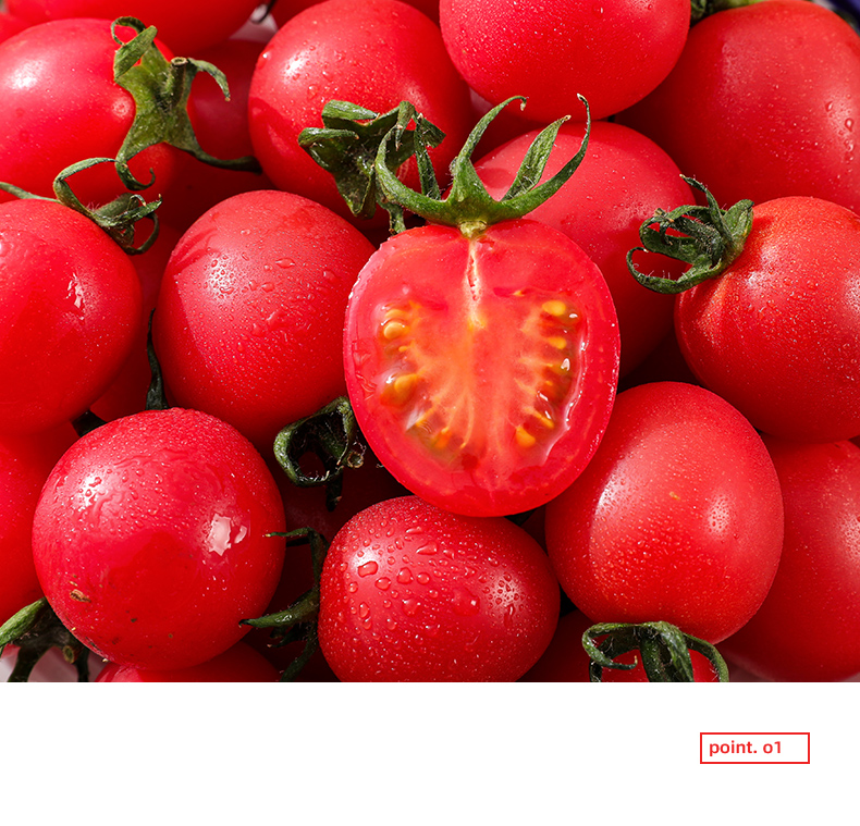 鲜美惊水果圣女果新鲜水果番茄千禧果小番茄自然熟水果家庭装4000坏果