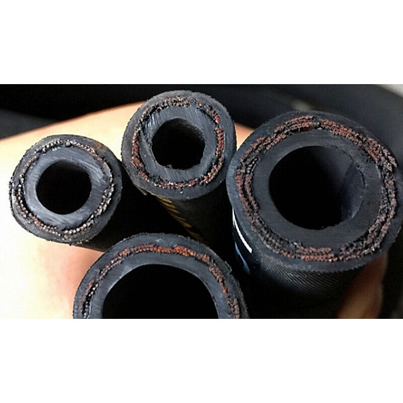 耐高温高压油管钢丝编织液压油管蒸汽高压液压管橡胶输油软管6mm单层