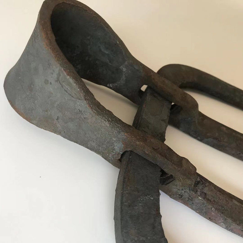纯手工锻打四齿锄头扁尖四齿耙种植农具锄头四爪锄头四丁耙子 2斤尖