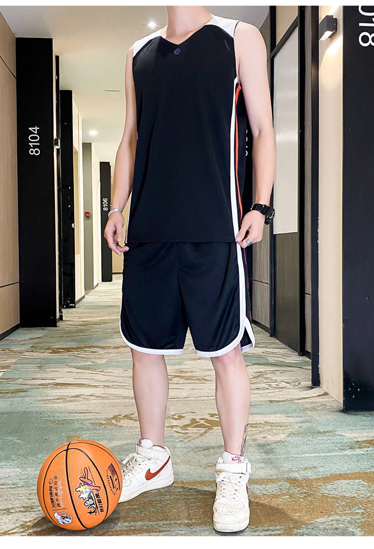 初中高中学生套装男夏季青少年休闲篮球服运动篮球服套装男士比赛队服