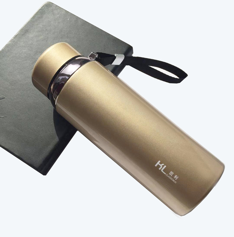 凯利大容量保温杯不锈钢户外男女士学生运动便携水杯子600ml800ml 钢