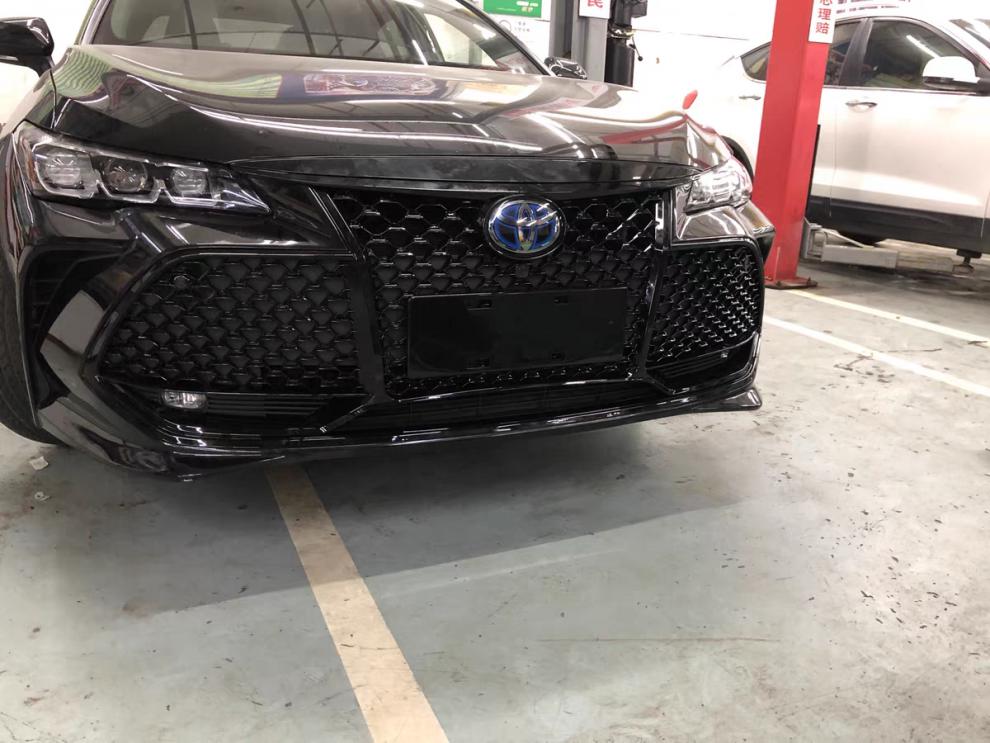 蜂窝改装前脸装饰trd运动外观包围套件 丰田亚洲龙美版蜂窝中网【图片