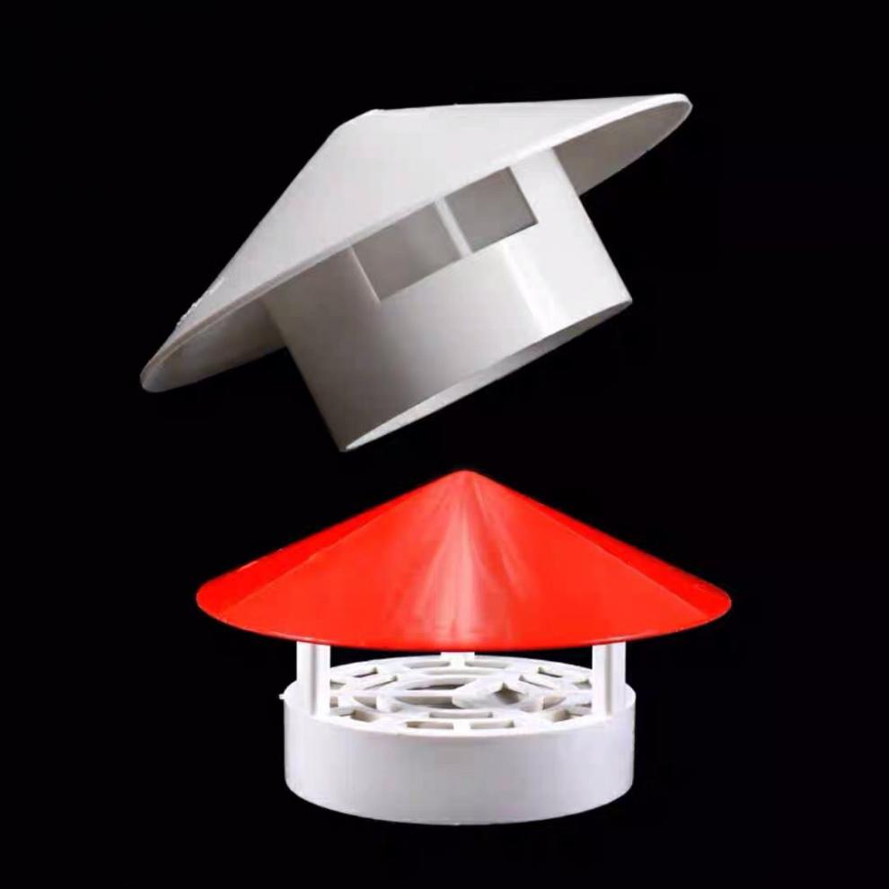 pvc管帽多用型塑料pvc防雨帽透气帽屋顶通风帽管帽通风口50250mma75