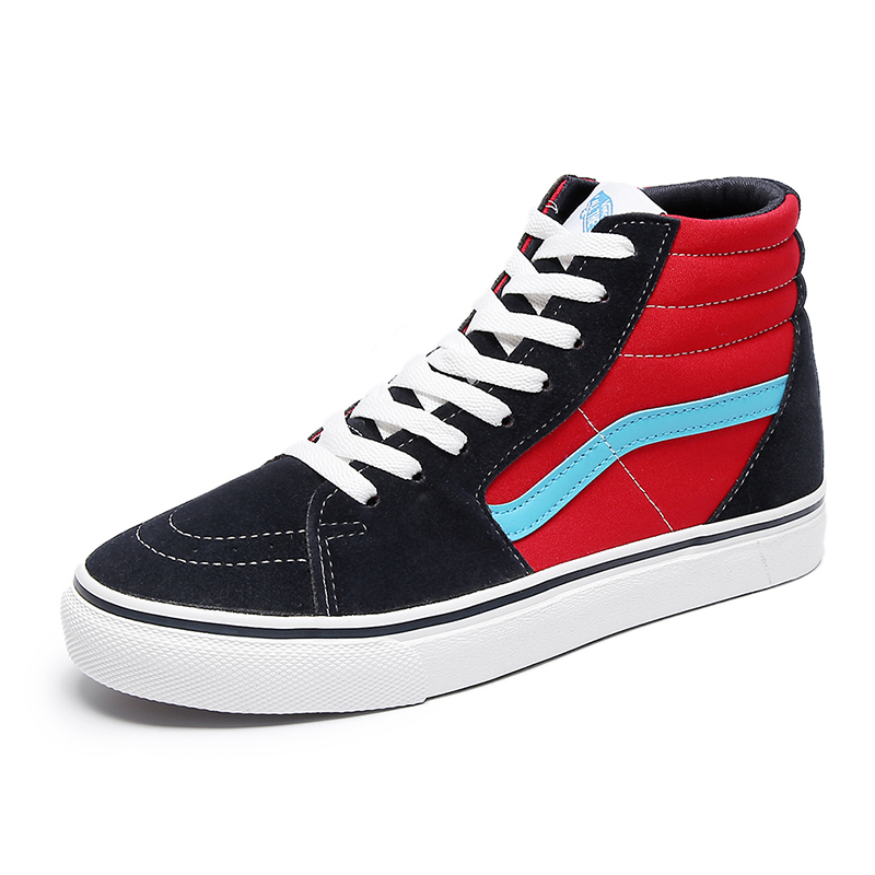 万斯(vans)万斯帆布鞋高帮男鞋2022夏季新款女鞋字母印花休闲情侣滑板