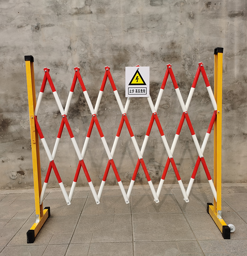 千石 可移动折叠围挡隔离防护栏电力施全圆管式玻璃钢绝缘伸缩围栏