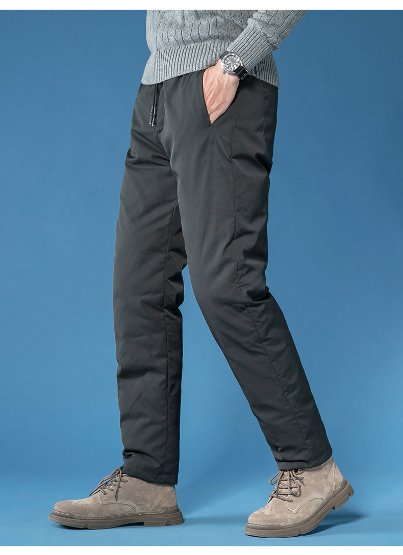 棉裤挡风户外防寒中老年保暖裤黑色a版适合身高165175cmm适合100115斤