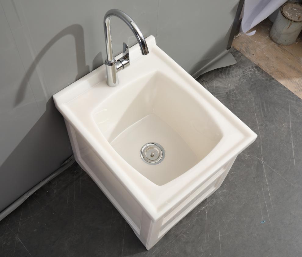 厂直销玉石洗衣柜 阳台洗衣台盆家用石材洗衣池一体组合洗衣机柜 玉石