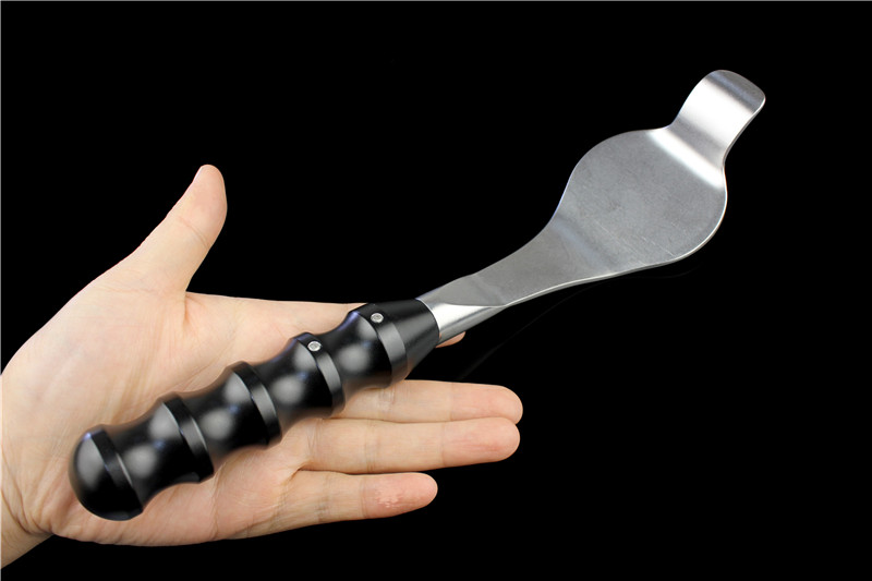 面包型骨撬骨科器械下肢骨折牵开器园饼式板型髌骨骨掀简易型钢柄小