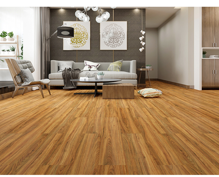 spc地板石塑卡扣式地板贴加厚 石晶地板家用锁扣pvc 地板胶 spc-3801