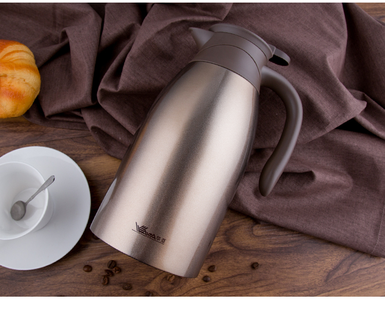 华亚真空保温壶华亚304不锈钢真空保温壶咖啡壶保冷壶hk2000保温瓶