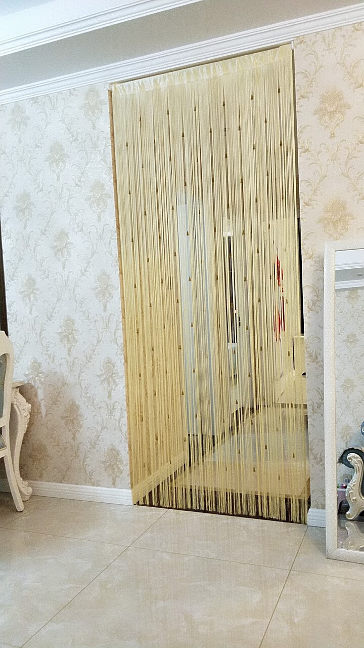 可狄葫芦门帘客厅隔断帘线帘珠帘水晶流苏帘装饰隔断挂帘子卧室屏风帘