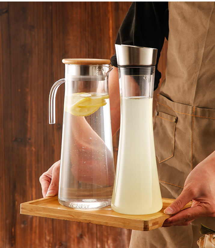 pc亚克力柠檬茶凉水壶耐高温热饮料冷水壶扎壶酒吧果汁塑料壶商用 pc