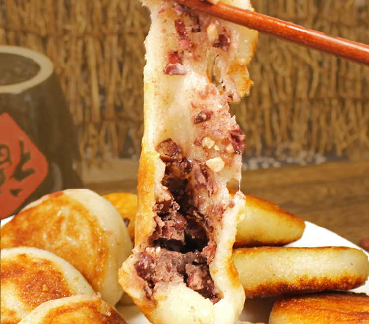 东北特产粘火勺手工红小豆馅黏火烧粘豆包粘糕饼 3斤装【图片 价格