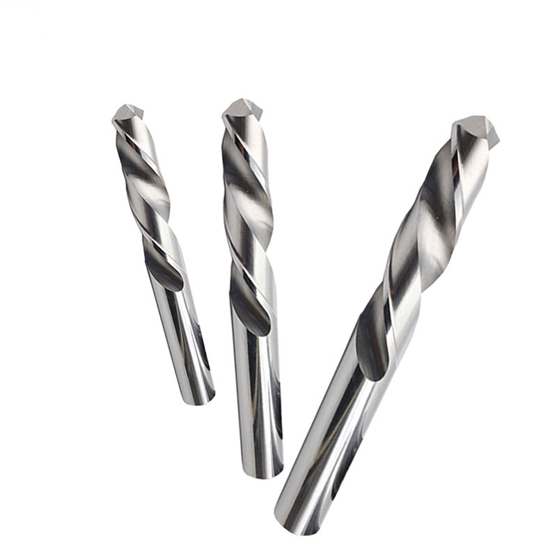 左旋钻头钨钢整体硬质合金钻头反转反向直柄麻花钻8185