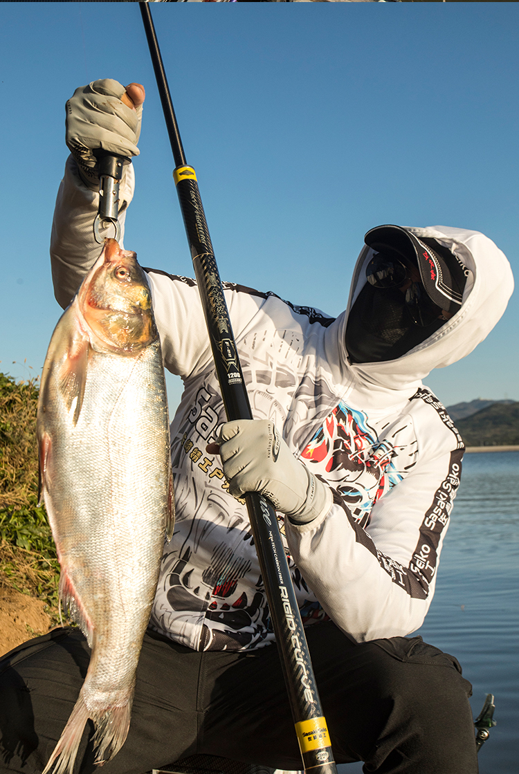 佐崎精工千代松日本进口碳素60t超轻超硬传统钓鱼竿19调湖库长竿打窝