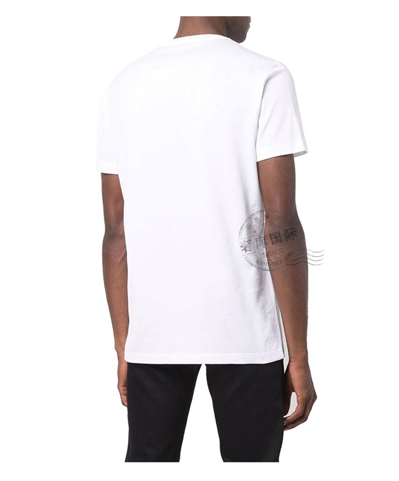 范思哲versacet恤男士美杜莎刺绣图案圆领夏季短袖白色a89289a2288062