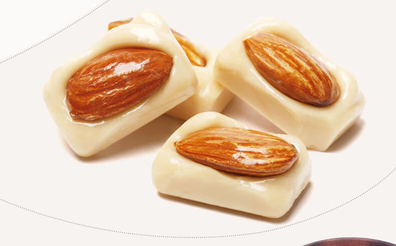 好邻居整粒扁桃仁牛奶糖食品果仁奶脆杏仁糖散装结婚喜糖果批发散称