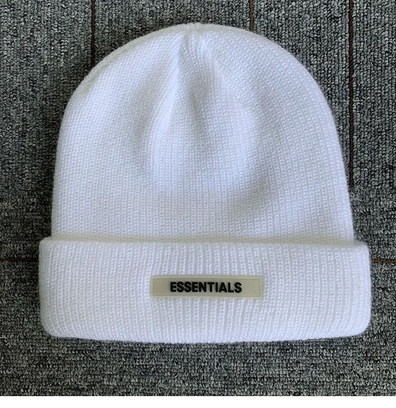 针织帽秋冬季男潮流高街头复线冷帽毛线针织帽子女fog针织帽半包耳酒