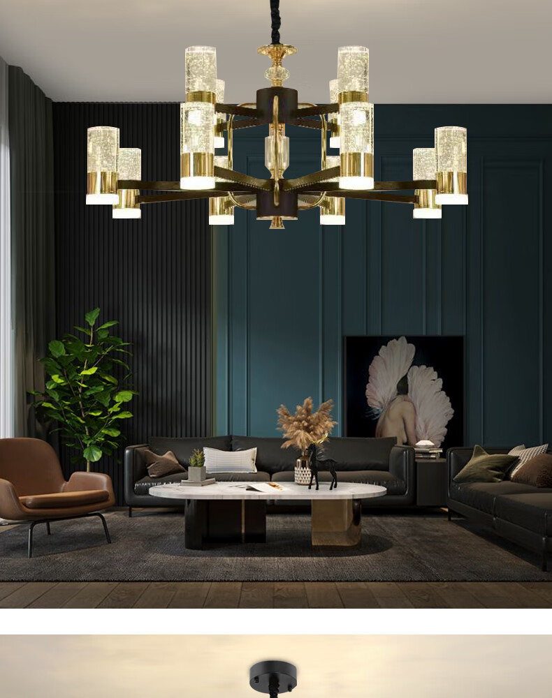 客厅吊灯气泡水晶灯具现代轻奢简约北欧美高美餐厅卧室意2021新款 6