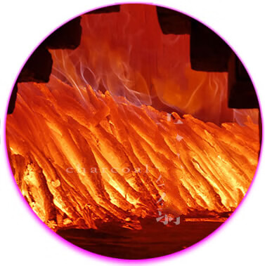 室内火锅原木炭果木菊花碳钢炭烧烤木炭 菊花炭22斤 10块助燃【图片