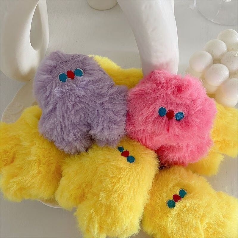 粉笨笨钥匙扣可爱毛绒公仔挂件卡通玩偶书包情侣挂饰兴班321ly小透明