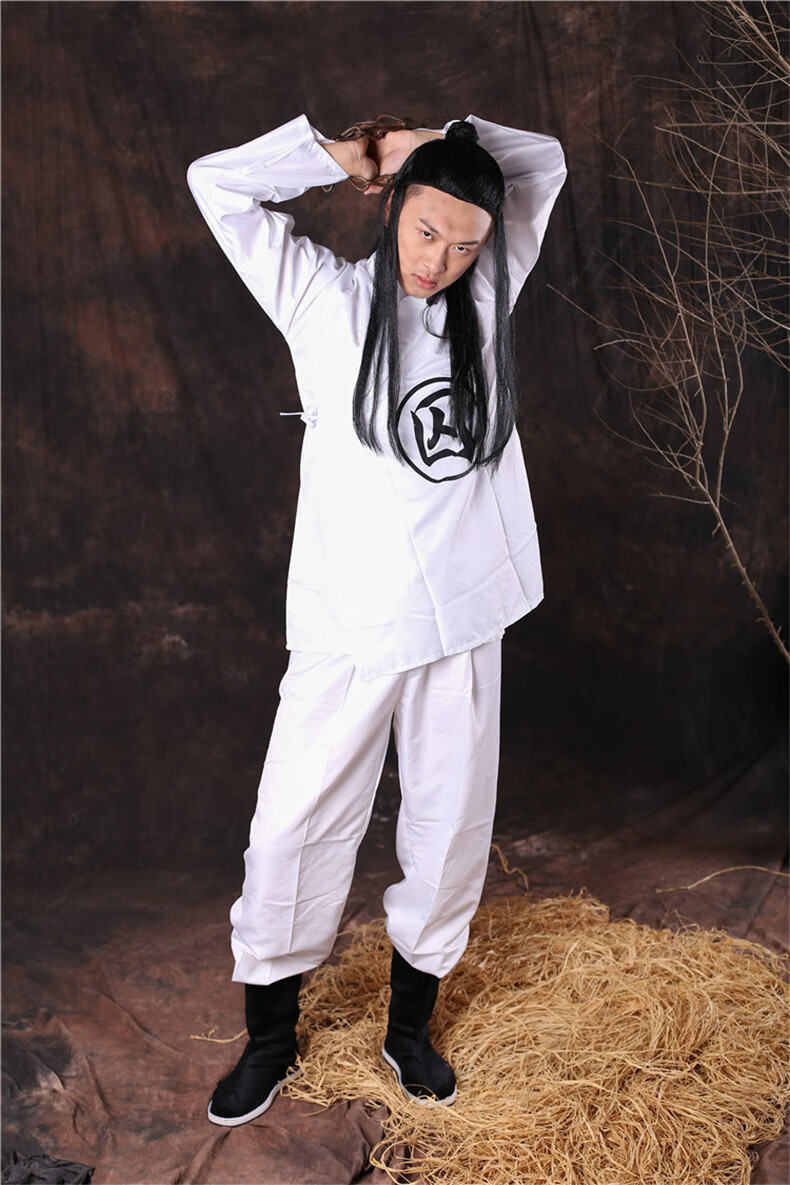 铭桥囚犯衣古代监狱装囚犯服装男囚服睡衣汉唐宋明清朝古装交领中衣