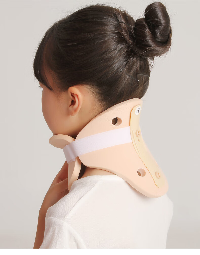 固定宝宝斜颈矫正器小孩婴儿歪脖子护颈椎器纠正偏头儿童颈托5d泡棉款