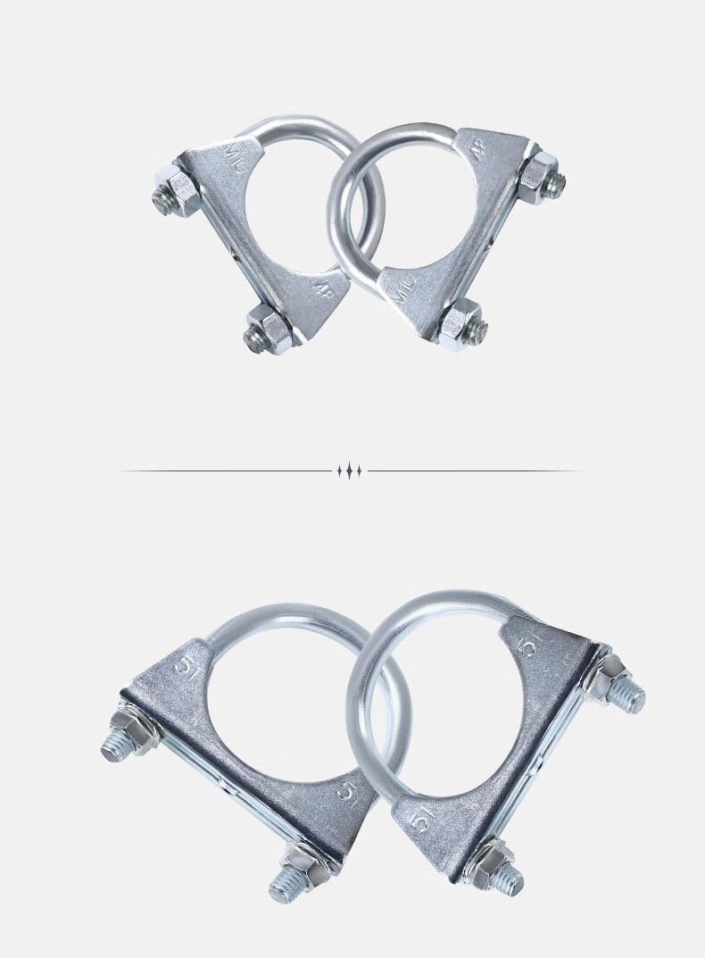鍍鋅排氣管卡螺絲螺栓騎馬卡卡箍u型管卡管夾水管固定卡扣u型抱箍卡