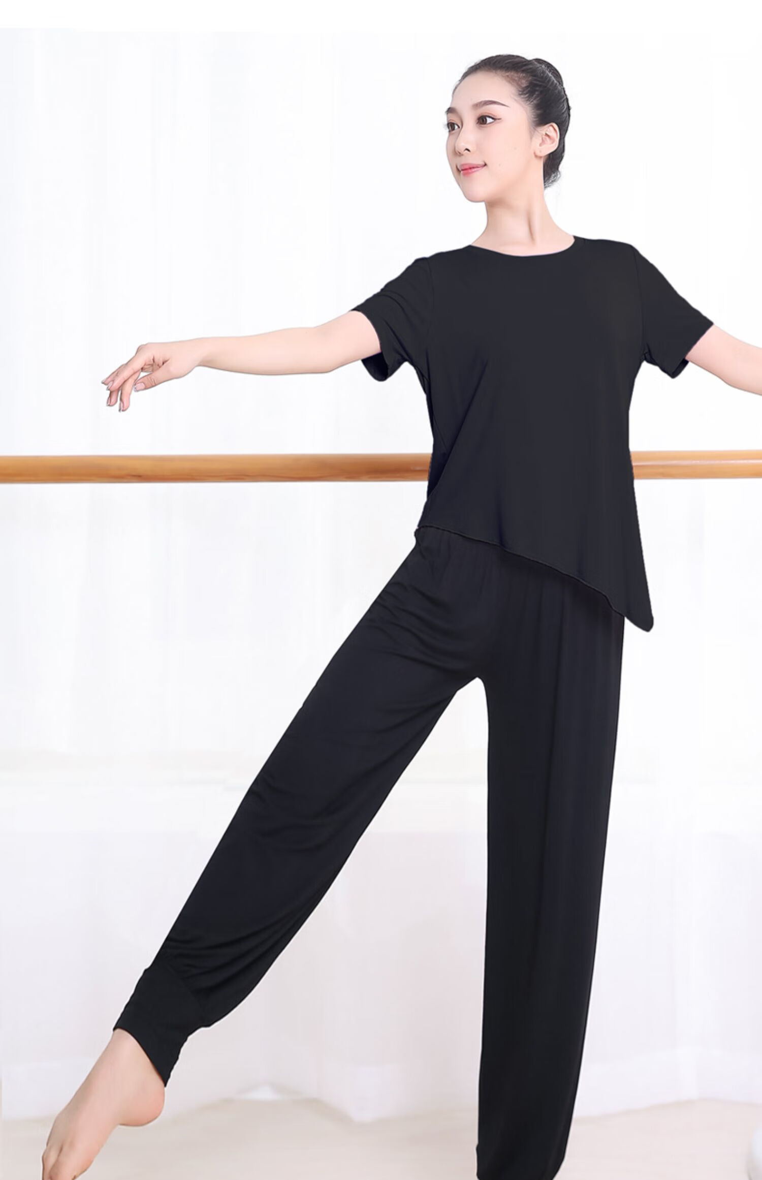 官网旗舰春夏舞蹈裤练功服装女套装拉丁舞中国古典现代舞形体服上衣