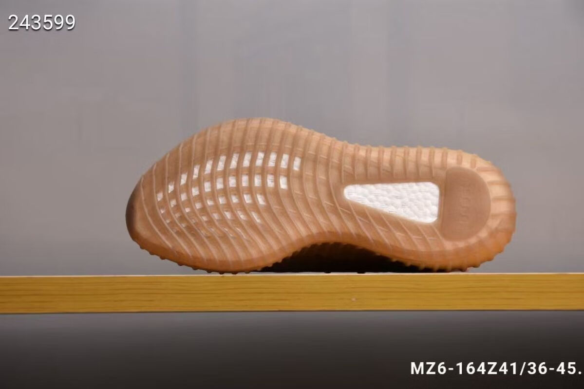 350 v2 黏土火山橙 冰蓝 雾霾棕 镂空网纱椰子跑步鞋 350 v2 珍珠白