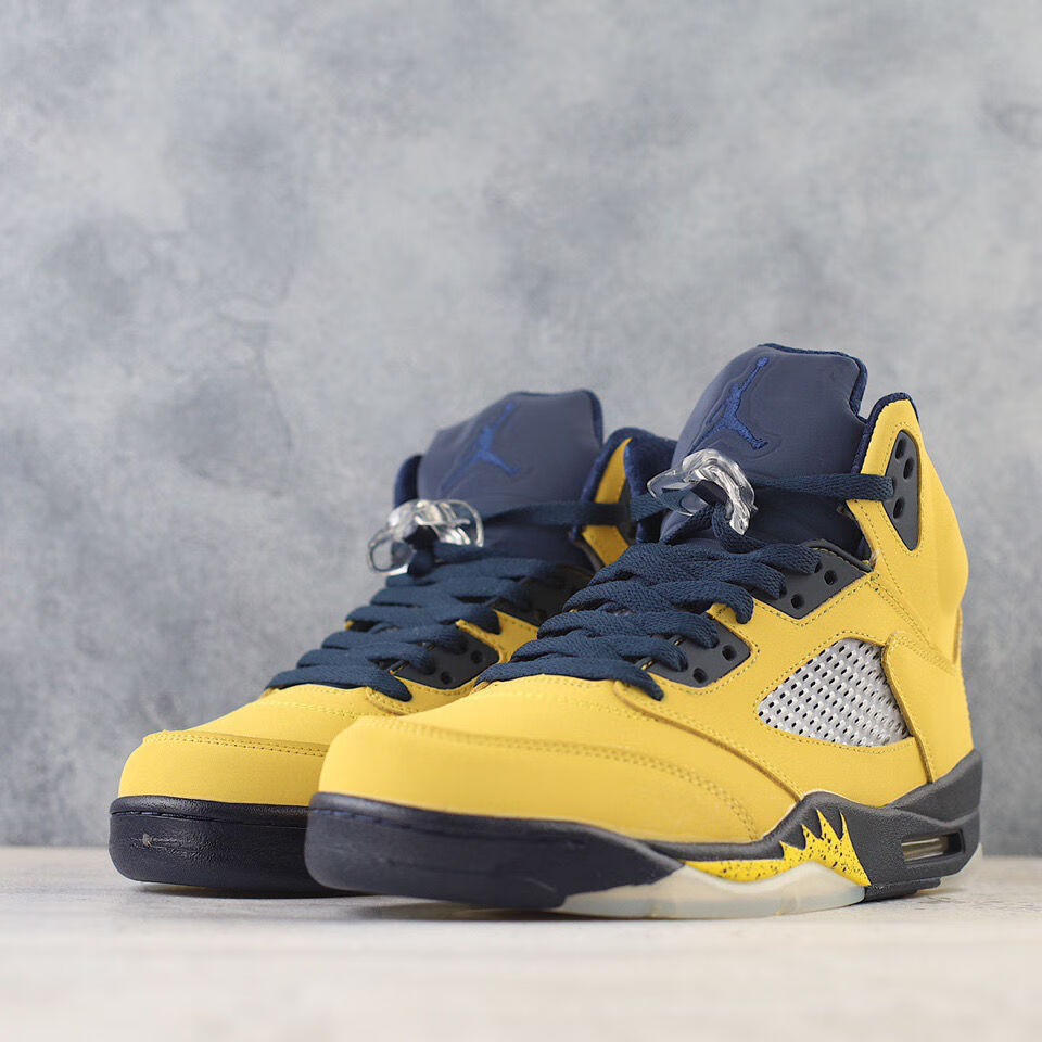 新款纯原air aj5 sp"michigan"密歇根男女 耐磨篮球鞋cq9541 密歇根