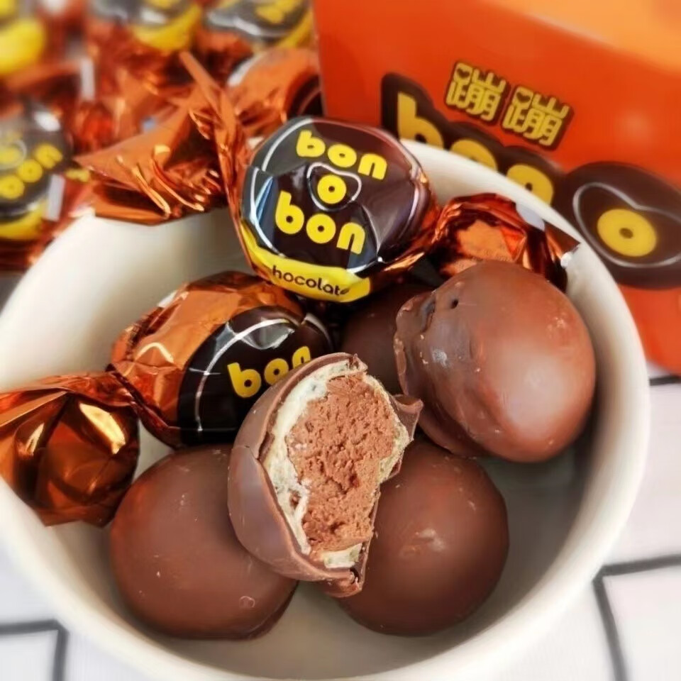 上海可发 bonbon蹦蹦夹心巧克力墨西哥蹦蹦巧克力bonbon花生慕斯夹心