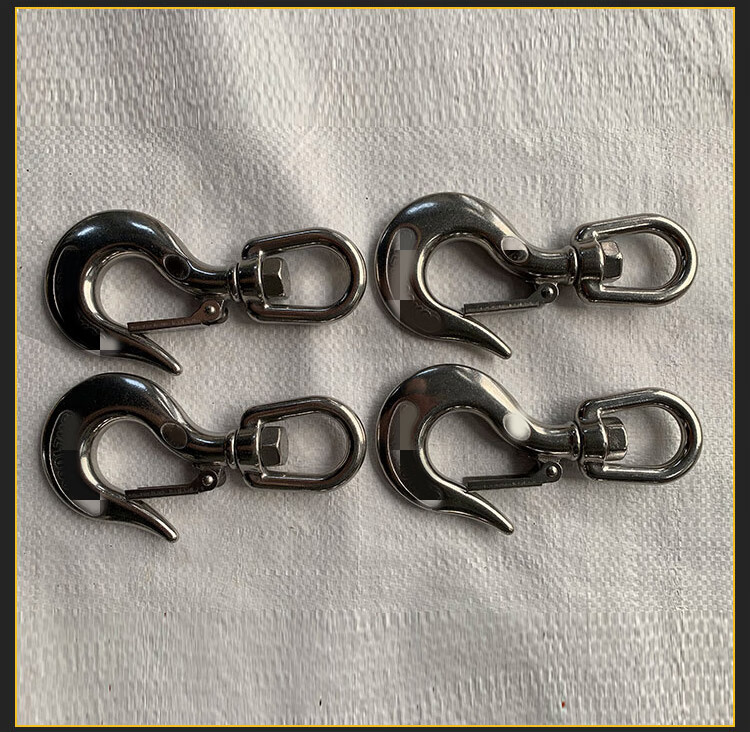 定制304不锈钢拉钩不锈钢吊钩美式不锈钢钩子316不锈钢叉式旋转吊钩