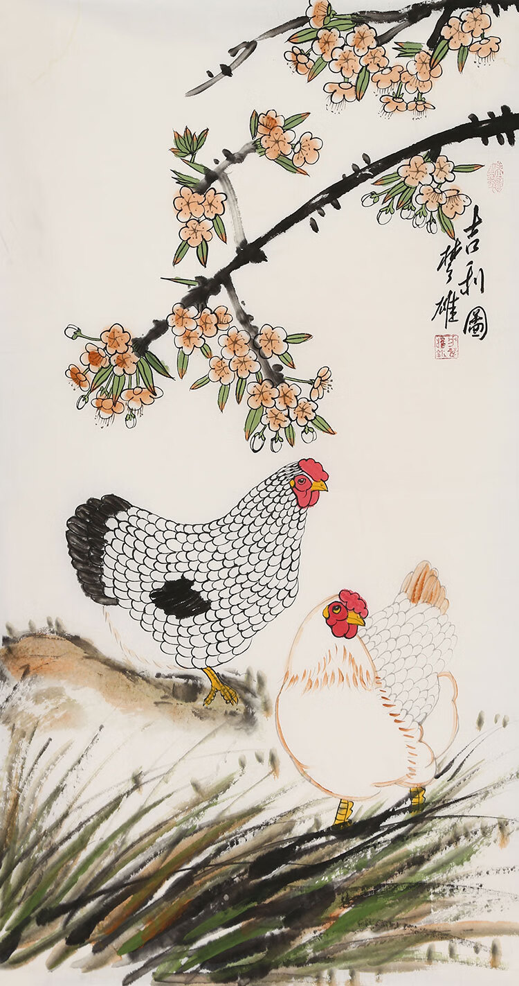 方楚雄字画三尺名家精品国画纯手绘名人花鸟写意岭南书画作品收藏纯