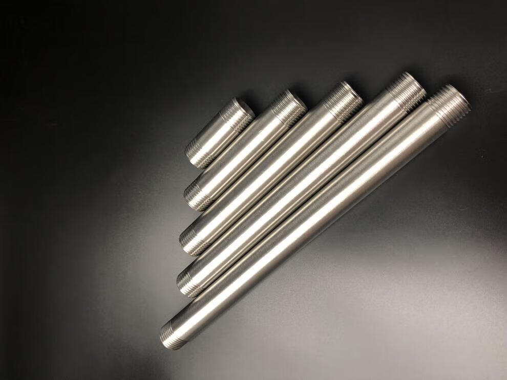 304不锈钢管4分6分1寸水管直接加长双外丝延长管对丝直通外丝管丝 米