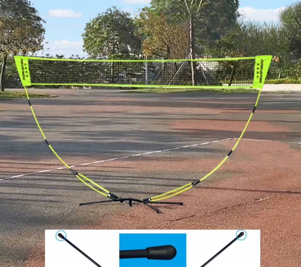 羽毛球网架专业便携式家用户外简易折叠标准型专业比赛移动式室外网架