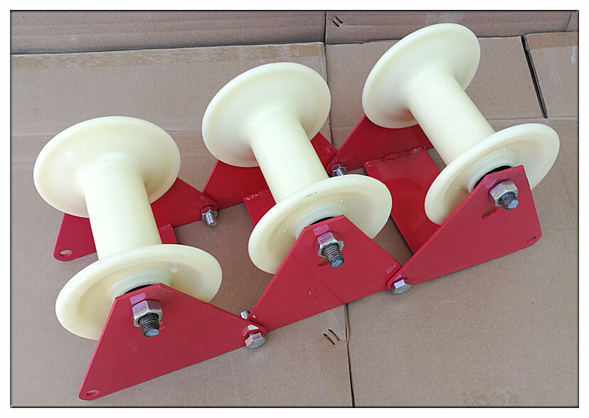 德士利茵之阙高空作业手动滑轮收绳器省力护绳轮收绳放绳卡墙角收绳器