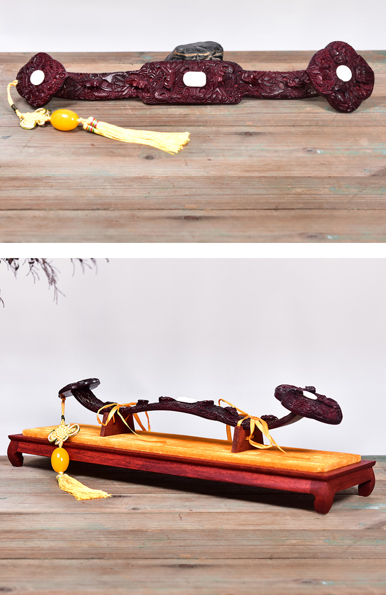 木如意摆件实木家居装饰工艺品红木雕结婚贺礼礼品血檀如意551520cm